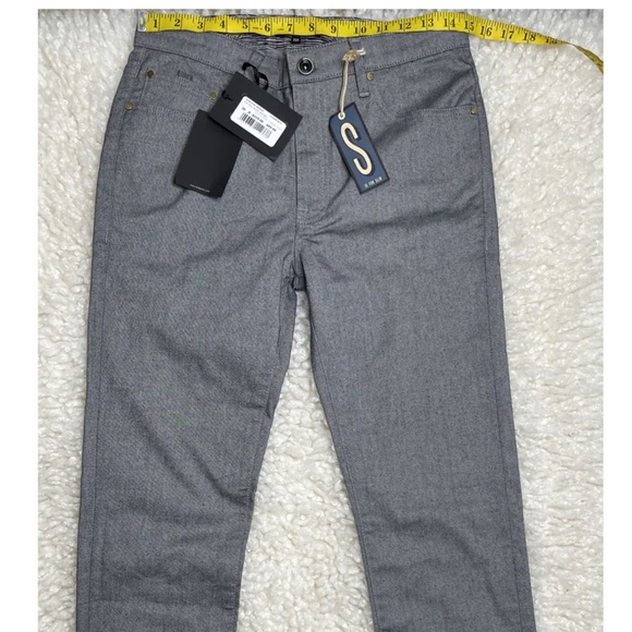 Ted Baker London. Ted Baker Slim Twill Design Trouser. 12-DARK BLUE. Size: 28R - Picture 3 of 7